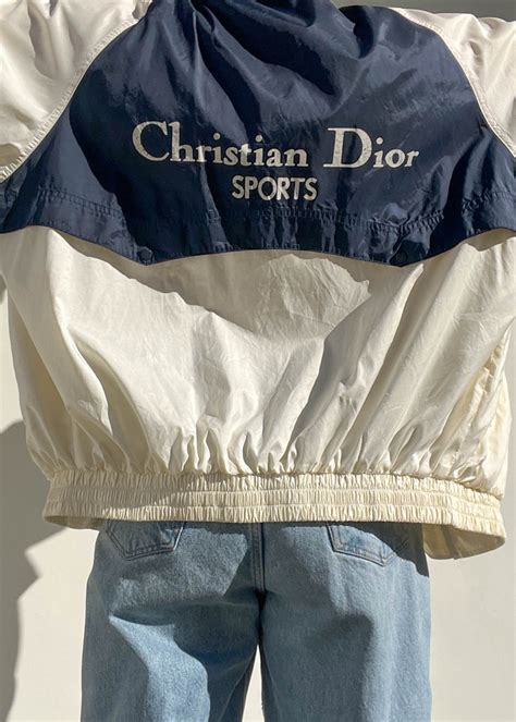 dior windbreaker white|christian Dior blue jacket.